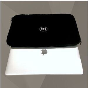 CHANEL Black Laptop Sleeve